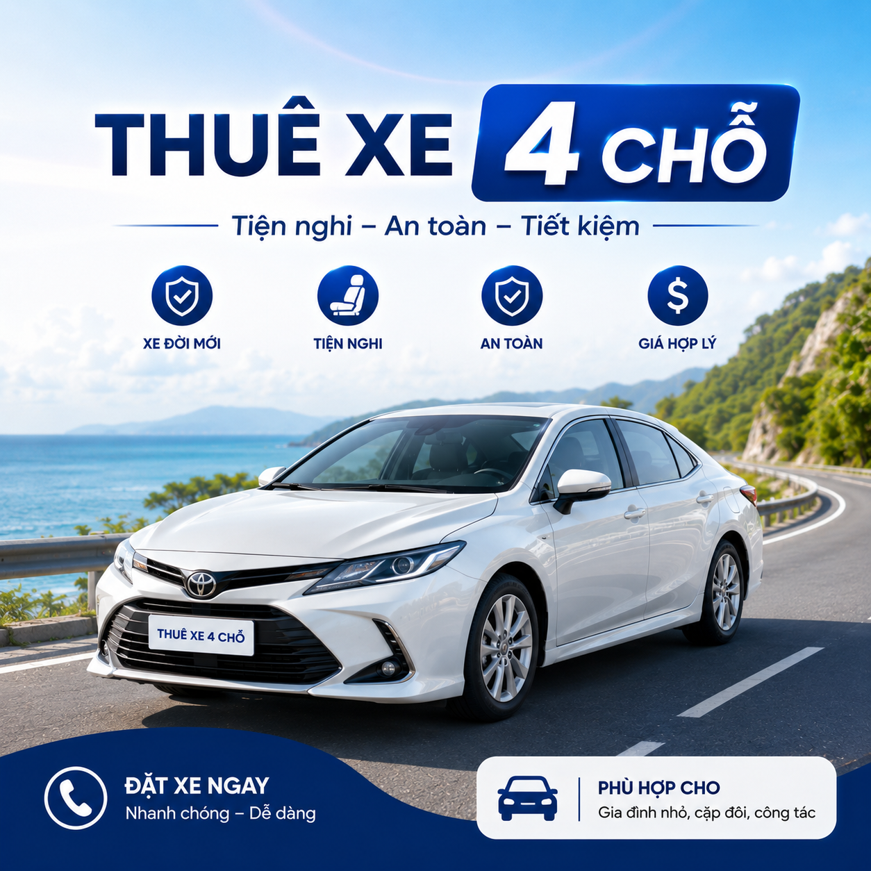 Thuê Xe 4 chỗ
