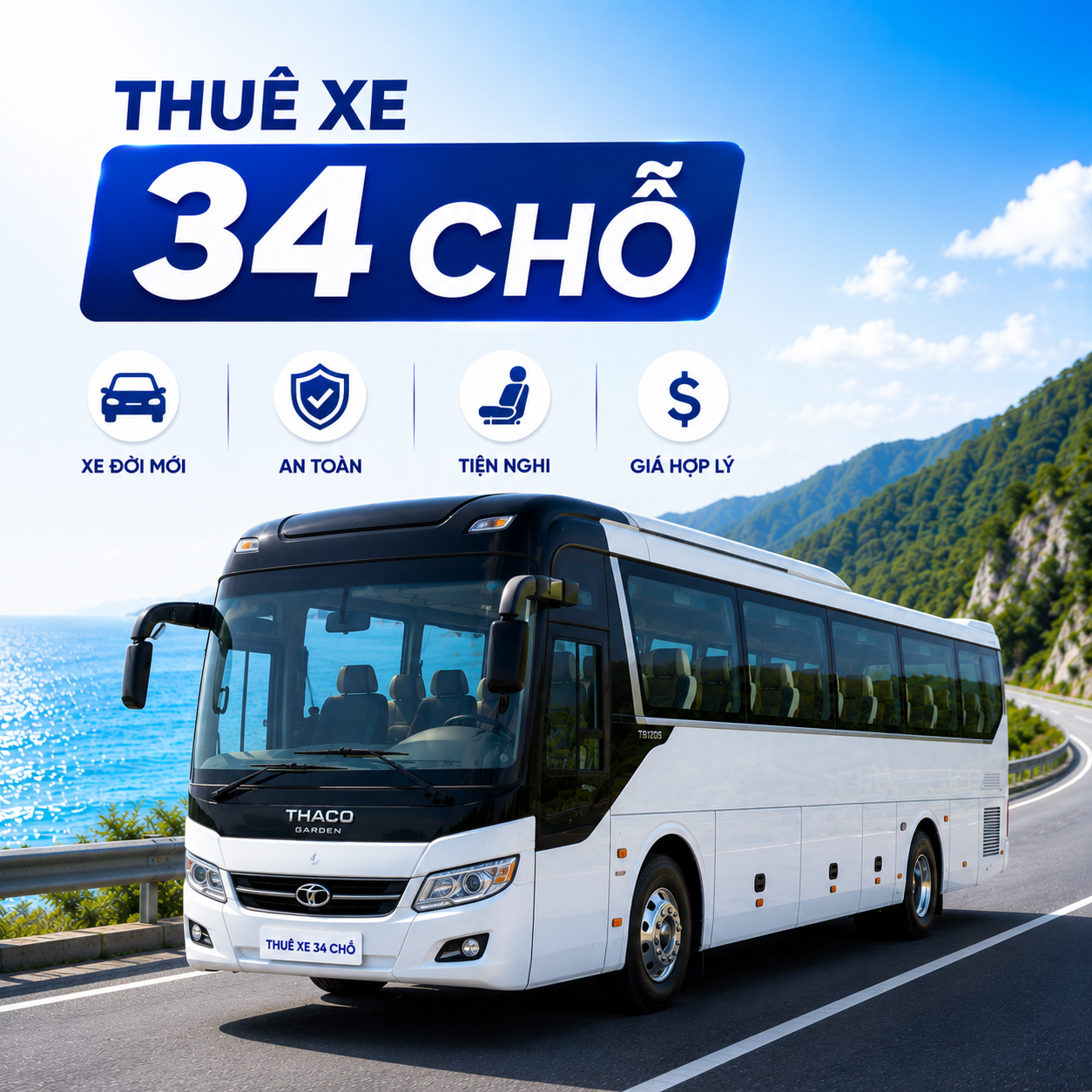 Thuê xe 34 chỗ